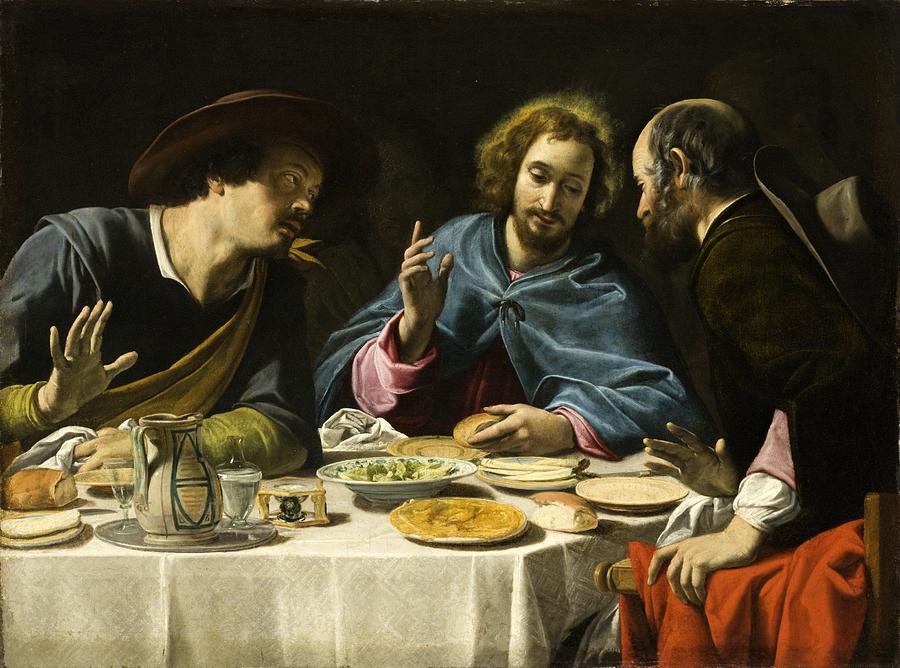 The Supper at Emmaus Painting by Celestial Images - Fine Art America