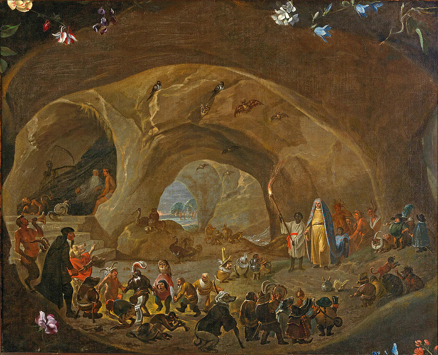The Temptation of Saint Anthony #2 Painting by Cornelis Saftleven