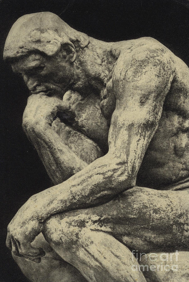 The Thinker Photograph by Auguste Rodin