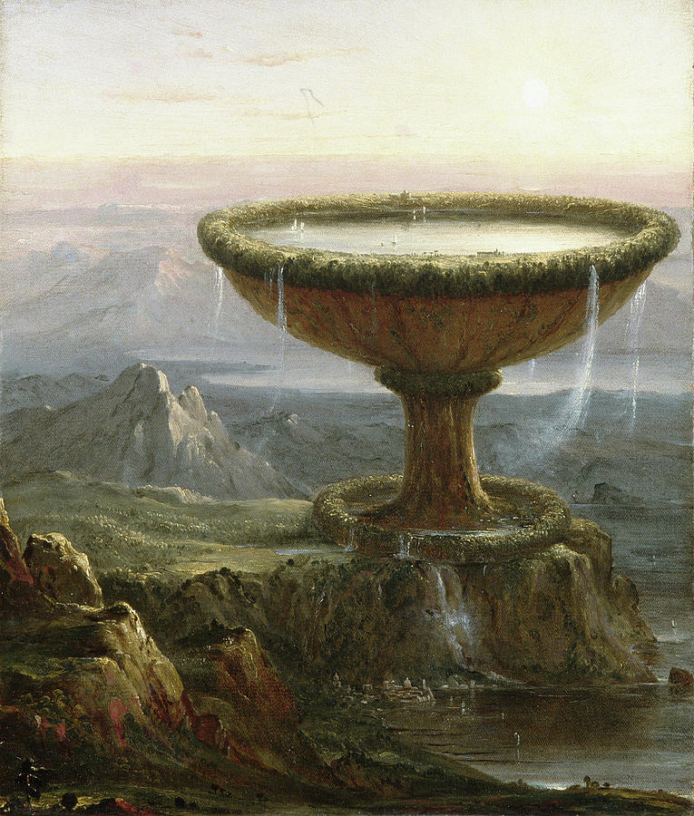 Thomas Cole Painting - The Titans Goblet #1 by Thomas Cole