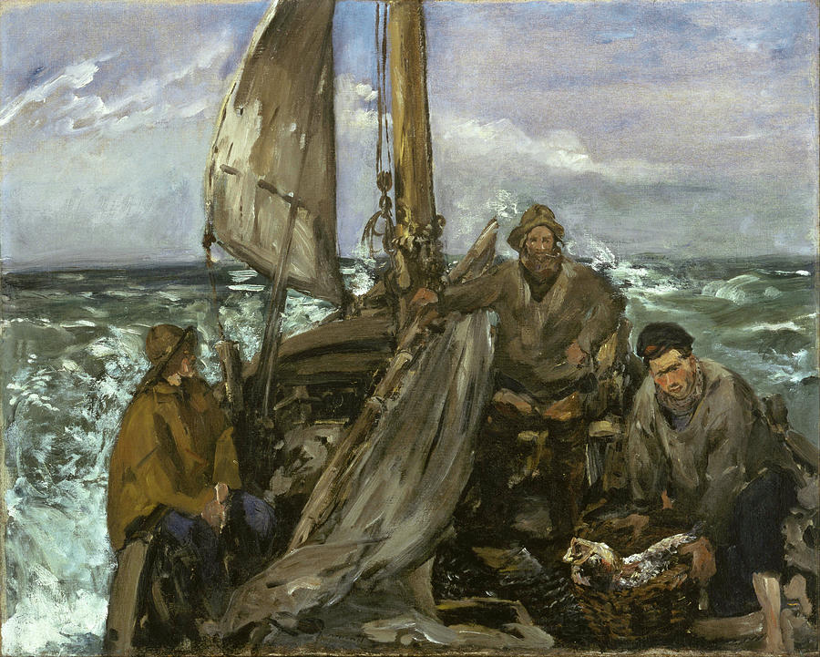 The Toilers of the Sea #3 Painting by Edouard Manet