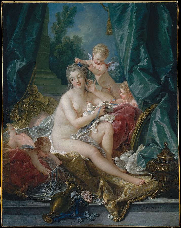 The Toilette of Venus #1 Painting by Franois Boucher