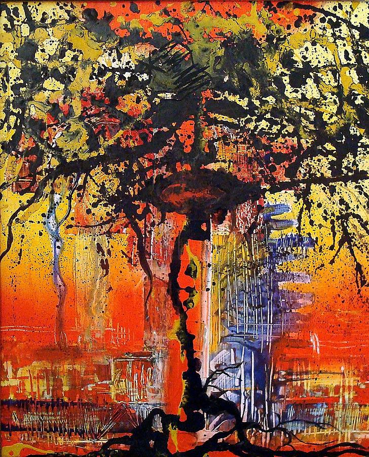 The tree of  ages. #1 Painting by Paul Pulszartti
