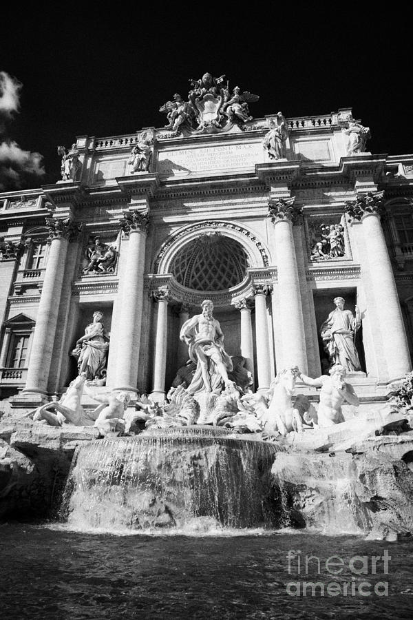 Architecture Photograph - The Trevi fountain Rome Lazio Italy #1 by Joe Fox