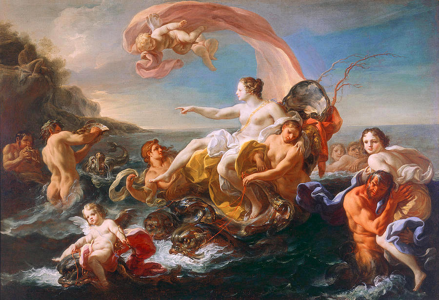 The Triumph of Galatea #2 Painting by Corrado Giaquinto