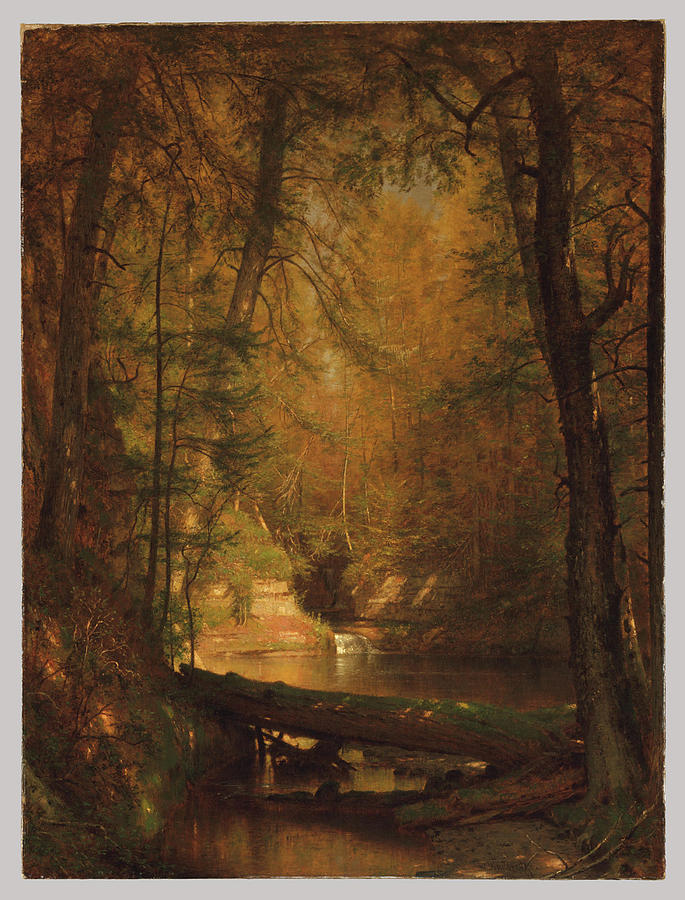 The Trout Pool #1 Painting by Worthington Whittredge