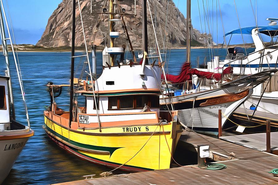 The Trudy S Morro Bay California Painting #1 Photograph by Barbara Snyder