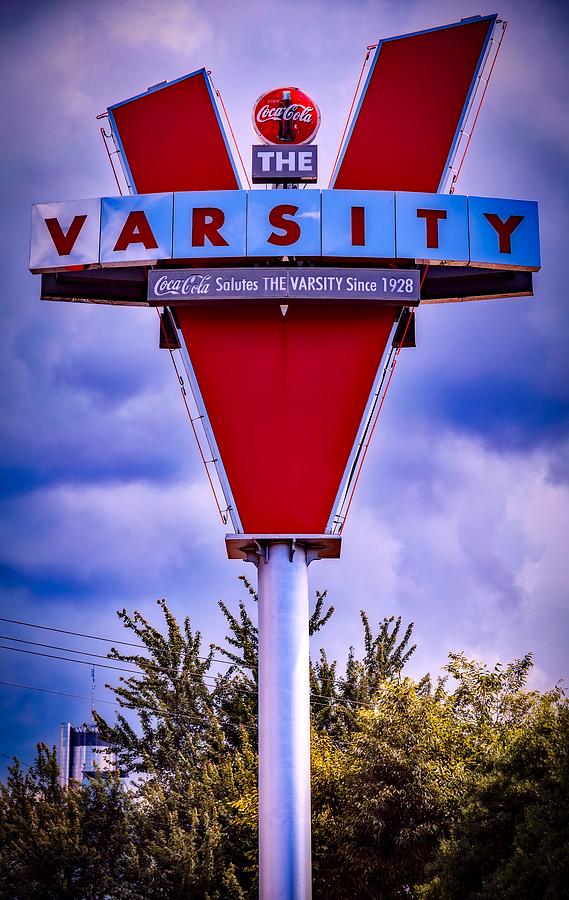 Sign Photograph - The Varsity #1 by Mountain Dreams