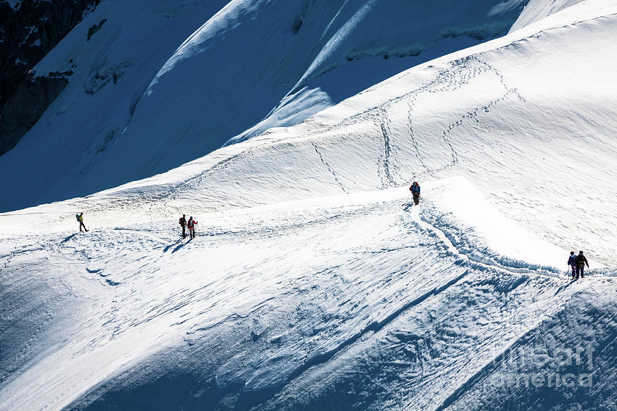 The view from Aiguille du Midi during acclimatization and climb #1 ...