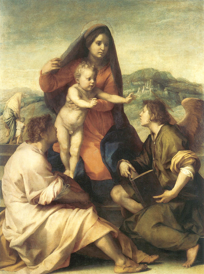 The Virgin and Child #2 Painting by Andrea Del Sarto