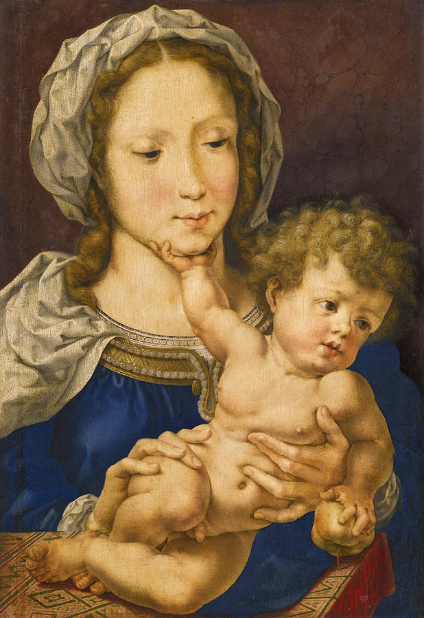 The Virgin and Child #3 Painting by Jan Gossaert