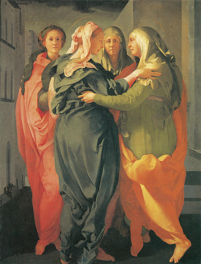 The Visitation #2 Painting by Jacopo Da Pontormo