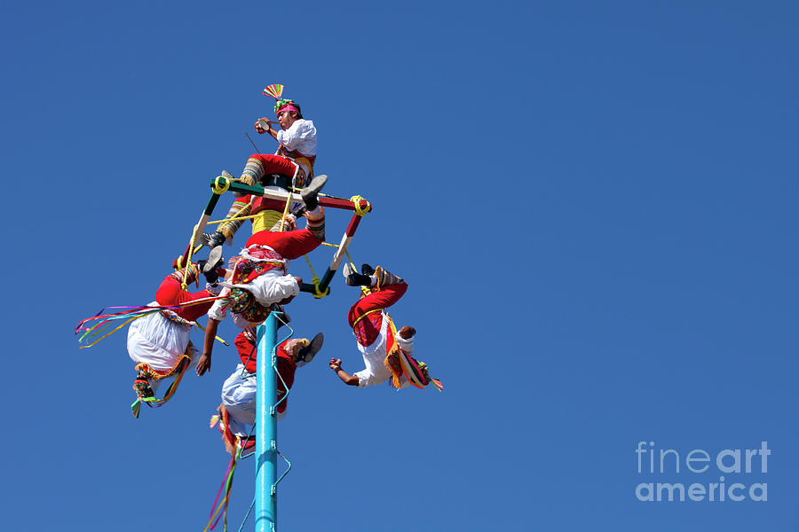 The Voladores of Tulum, Mexico #1 Photograph by Anthony Totah