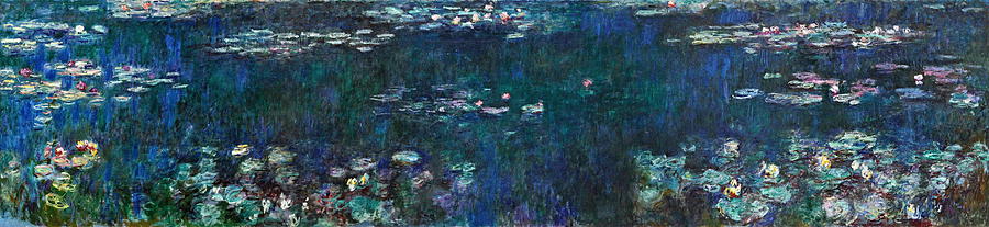 Claude Monet Painting - The Water Lilies  Green Reflections   #1 by Claude Monet