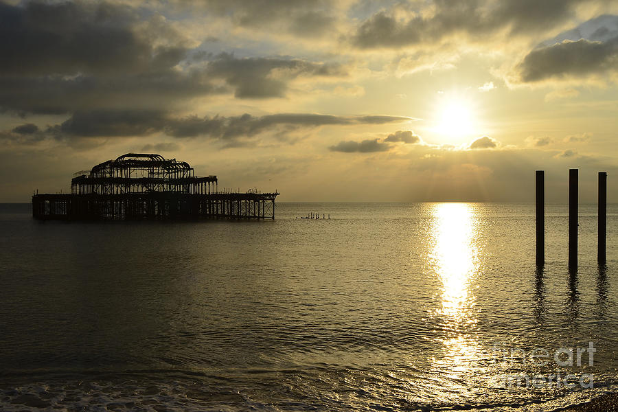 The West Pier Photograph by Smart Aviation - Fine Art America