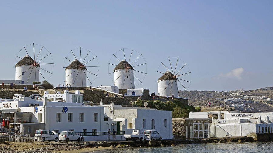 The Windmills Of Mykonos Greece #1 Photograph by Rick Rosenshein