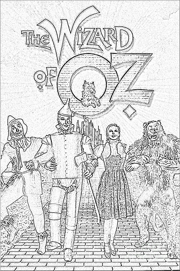 The Wizard Of Oz Drawing by Lulu Escudero
