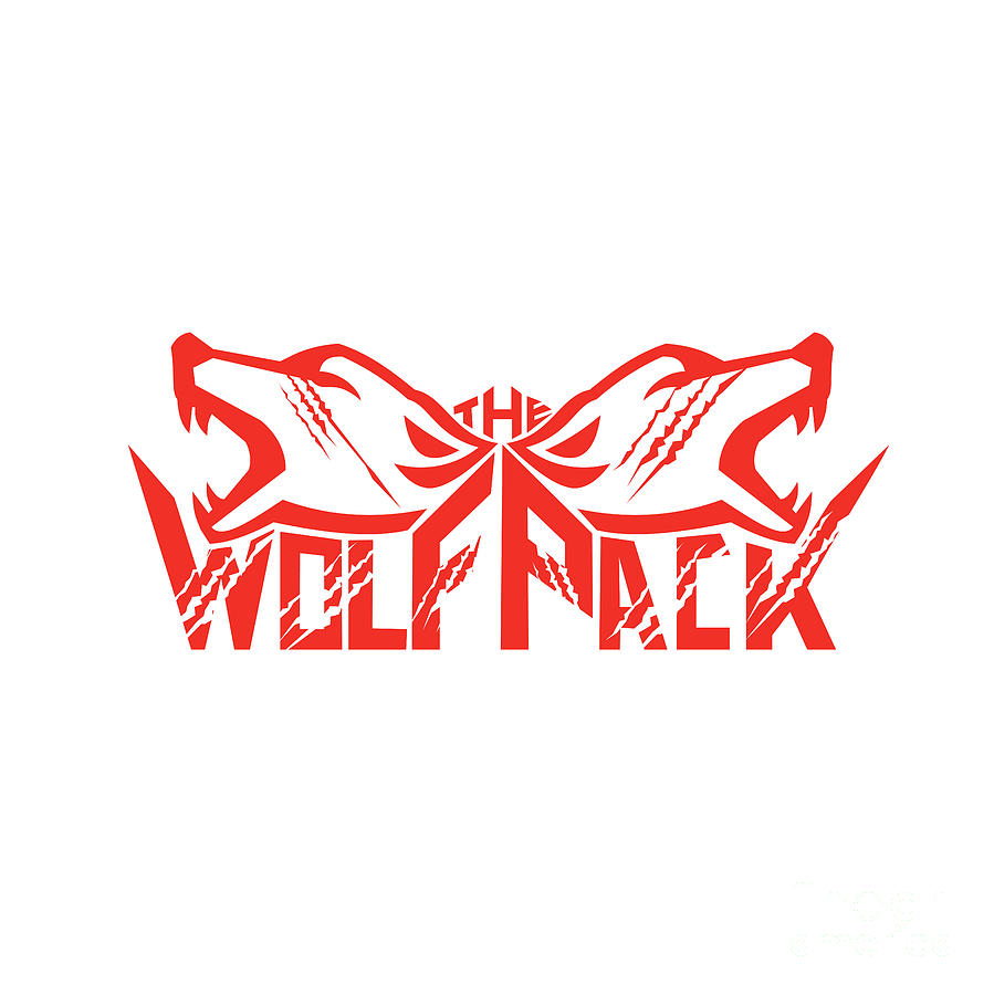 Wildlife Digital Art - The Wolf Pack Head Retro #1 by Aloysius Patrimonio