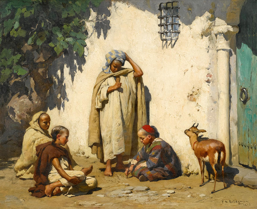 The Young Scribe #2 Painting by Frederick Arthur Bridgman