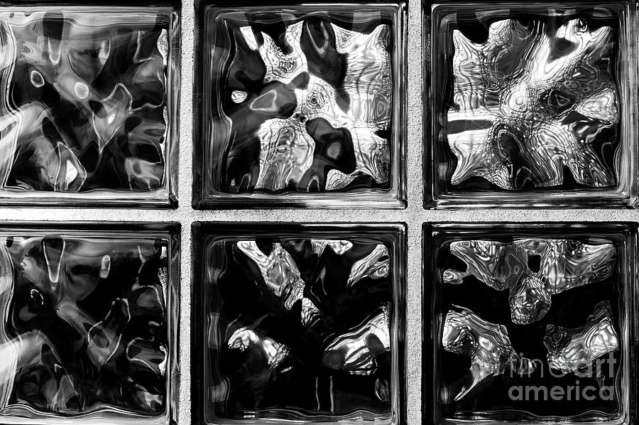 Thick Glass Abstract Reflections #1 Photograph by Jim Corwin