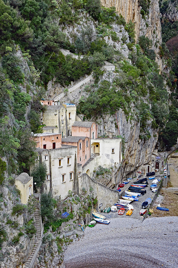 This Is A View Of Furore A Small Village Located On The Amalfi Coast In Italy  #1 Photograph by Rick Rosenshein