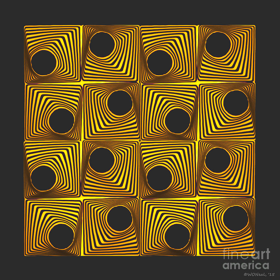 Pattern Digital Art - This Way And That, No. 1 #2 by Walter Neal