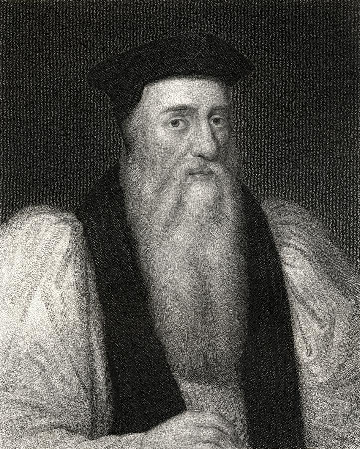 Thomas Cranmer 1489-1556. First Drawing by Vintage Design Pics - Fine ...