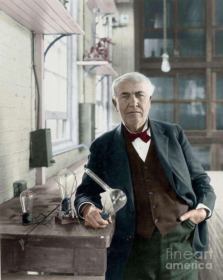 Thomas Edison #1 Photograph by Granger