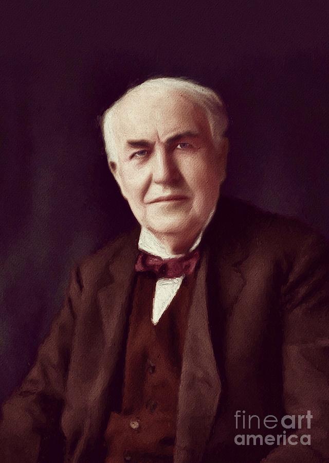 Abstract Painting - Thomas Edison, Inventor #1 by Esoterica Art Agency
