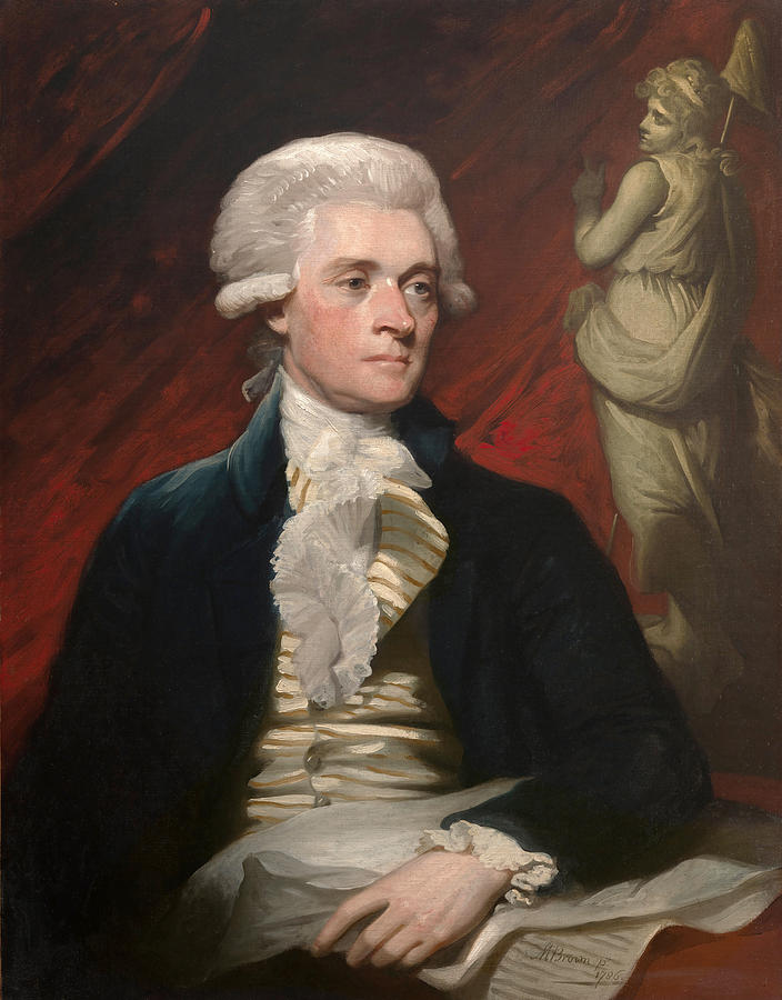 Thomas Jefferson #3 Painting by Mather Brown
