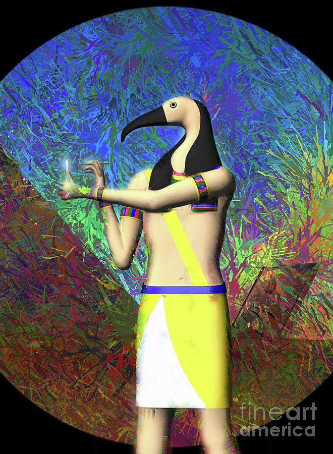 Thoth, God Of Egypt Digital Art