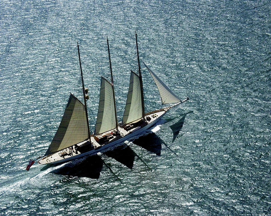 three masted sailboat