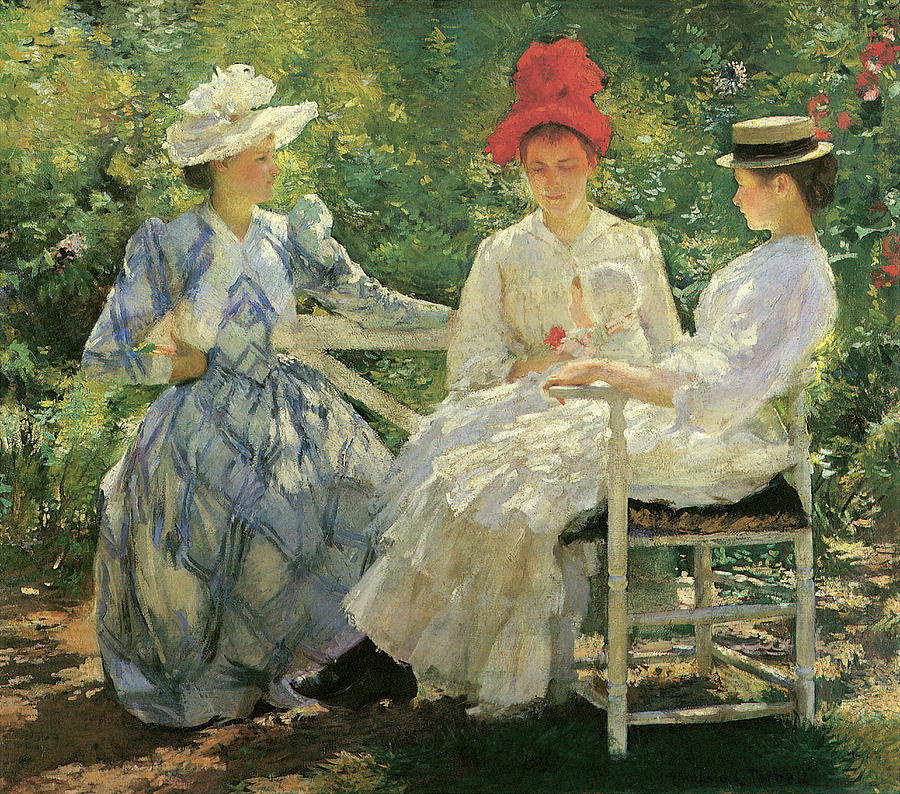 Three Sisters A Study in June Sunlight #1 Photograph by Edmund Charles Tarbell