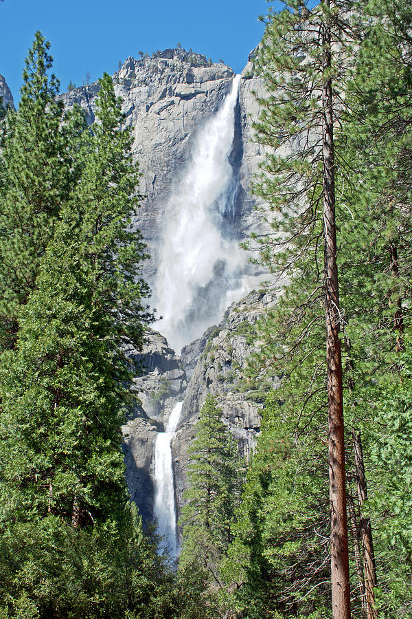 Three Tiers of Yosemite Falls in Yosemite National Park, California  #1 Photograph by Ruth Hager
