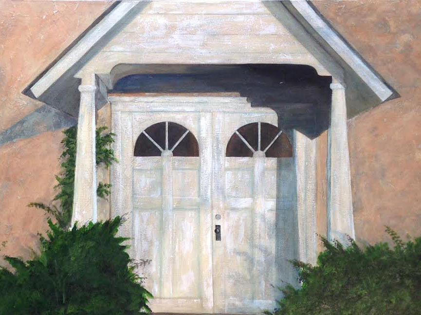 Church Doors Painting by Teresa Fry