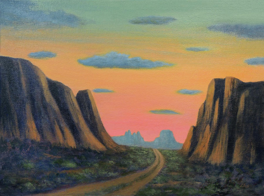 Through the Pass Painting by Gordon Beck