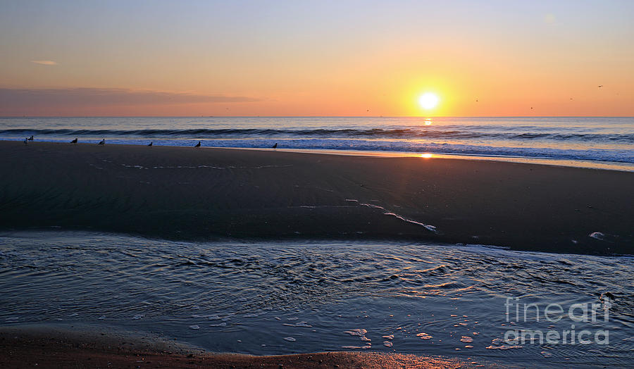 Tidepool Sunrise #1 Photograph by Mary Haber