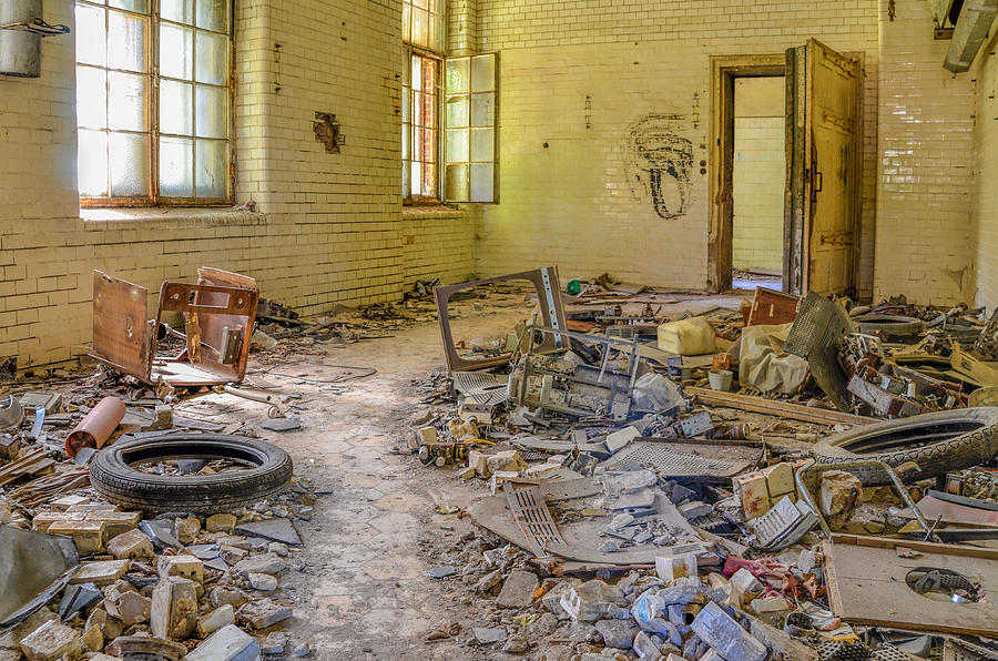Sanatorium Photograph - Tidy Up by Marie Schleich Sanatorium Photograph - Tidy Up by Marie Schleich