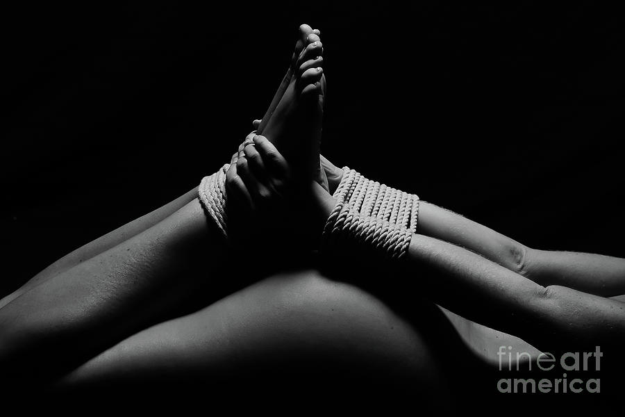 Nude Photograph - Tied up #1 by Jt PhotoDesign