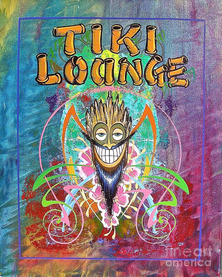 Tiki Lounge  #1 Painting by Alan Johnson