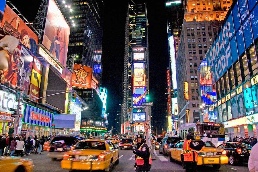 Times Square Photograph by June Marie Sobrito