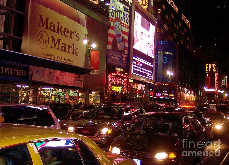 Times Square Night #1 Photograph by Debbi Granruth
