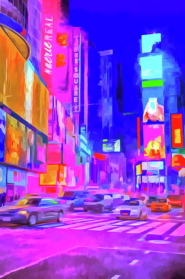 Times Square Pop Art Photograph