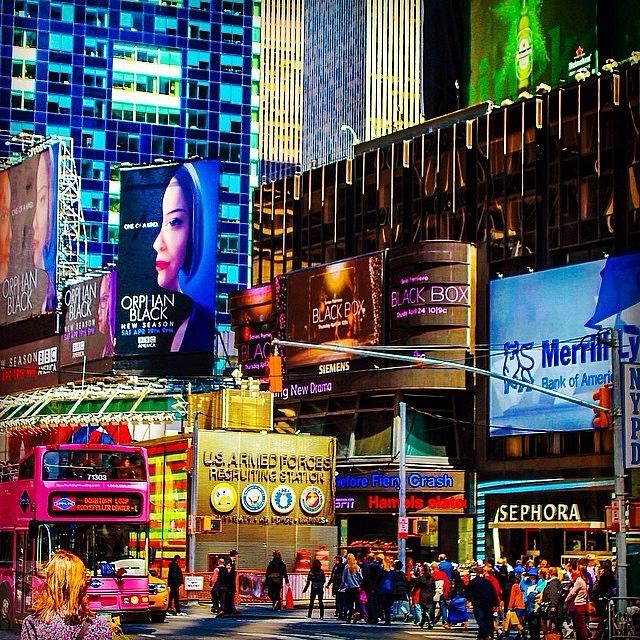 Times Square Photograph - Times Square #1 by Victory Designs