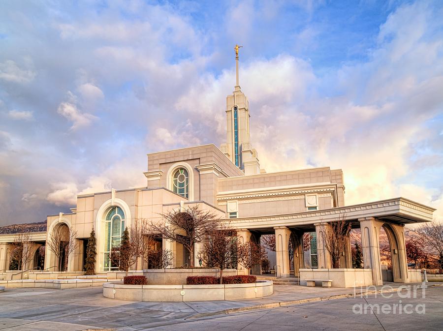 Timpanogos Temple  #1 Photograph by Roxie Crouch