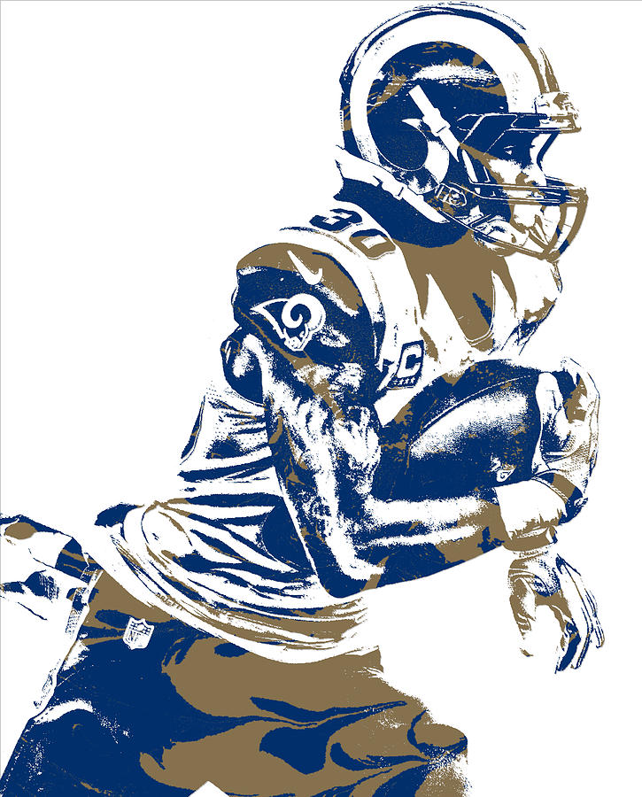 Todd Gurley, RB, Los Angeles Rams. Canvas Print / Canvas Art by Afrio  Adistira - Pixels Canvas Prints