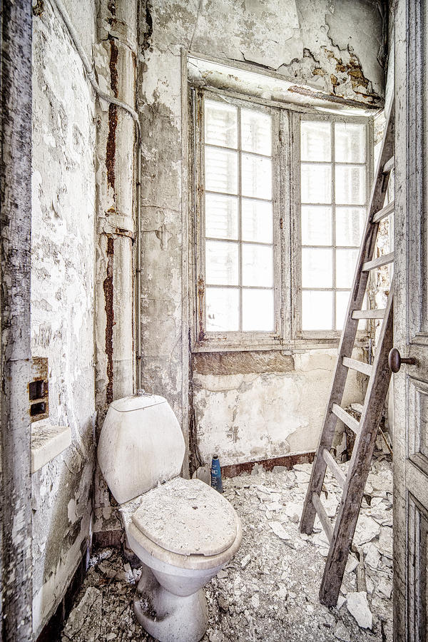 Toilet escape abandoned places #1 Photograph by Dirk Ercken