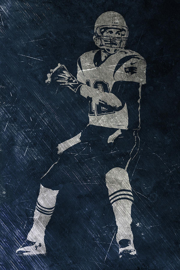 Tom Brady Art 5 T-Shirt by Joe Hamilton - Fine Art America