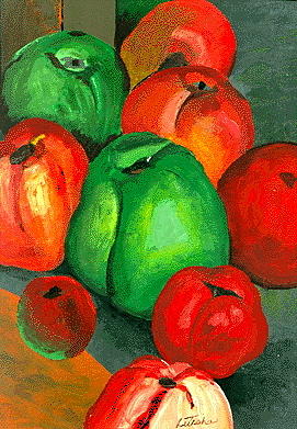Tomato Peppers #1 Painting by Art By Naturallic