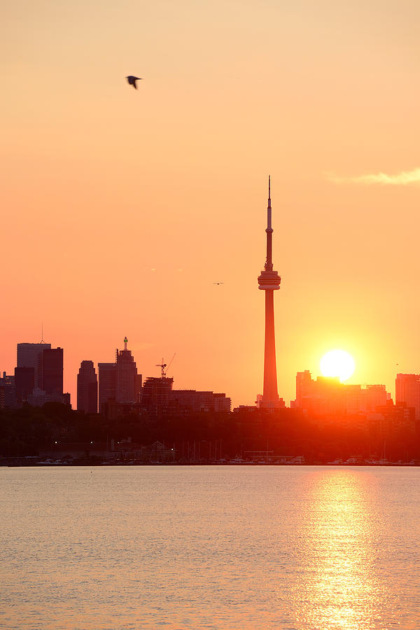 Toronto sunrise #1 Photograph by Songquan Deng